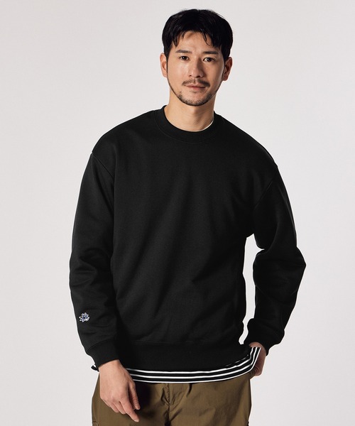 LANVIN en Bleu（ランバンオンブルー）の「【LANVIN en Bleu ESSENTIAL】VILLEDO / ”エッセンシャル” スウェット（スウェット・メンズ・ホワイト/グリーン/パープル/ブラック・LARGE/MEDIUM/SMALL/XX-LARGE/X-LARGE）」の6枚目の写真