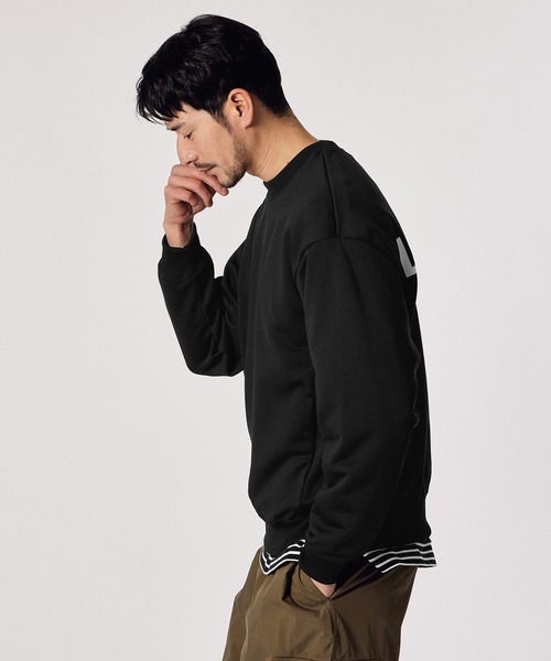 LANVIN en Bleu（ランバンオンブルー）の「【LANVIN en Bleu ESSENTIAL】VILLEDO / ”エッセンシャル” スウェット（スウェット・メンズ・ホワイト/グリーン/パープル/ブラック・LARGE/MEDIUM/SMALL/XX-LARGE/X-LARGE）」の7枚目の写真