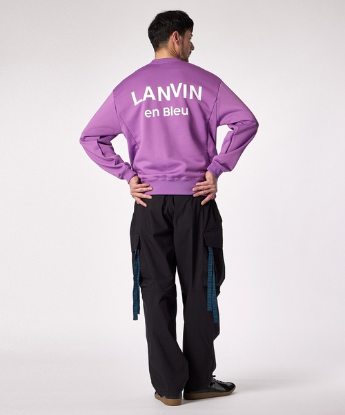 LANVIN en Bleu（ランバンオンブルー）の「【LANVIN en Bleu ESSENTIAL】VILLEDO / ”エッセンシャル” スウェット（スウェット・メンズ・ホワイト/グリーン/パープル/ブラック・LARGE/MEDIUM/SMALL/XX-LARGE/X-LARGE）」の11枚目の写真