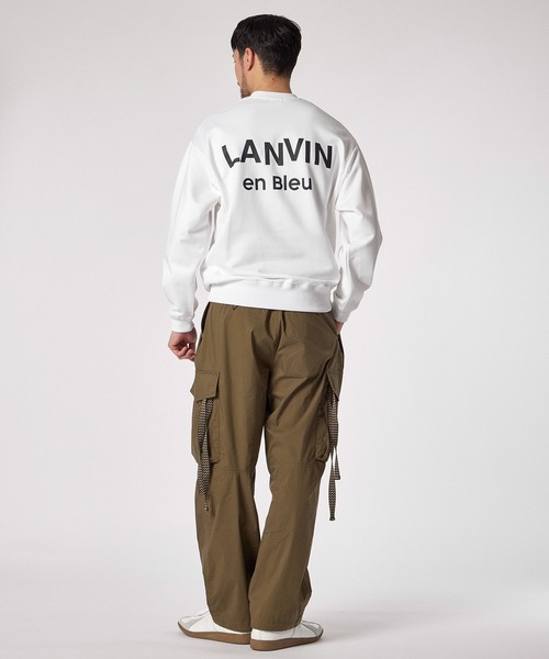 LANVIN en Bleu（ランバンオンブルー）の「【LANVIN en Bleu ESSENTIAL】VILLEDO / ”エッセンシャル” スウェット（スウェット・メンズ・ホワイト/グリーン/パープル/ブラック・LARGE/MEDIUM/SMALL/XX-LARGE/X-LARGE）」の9枚目の写真