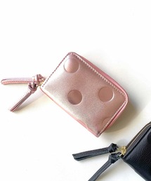 Q（キュー）の「ドット型押 ジャバラカードキーケース（キーケース/キーアクセサリー）」