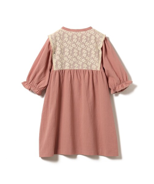 BEAMS mini（ビームスミニ）の「レース レイヤード ワンピース 2025SS（90～150cm）（ワンピース・キッズ・ピンク/ホワイト系その他5/ミント・110/100/90/120/150/140/130）」の12枚目の写真