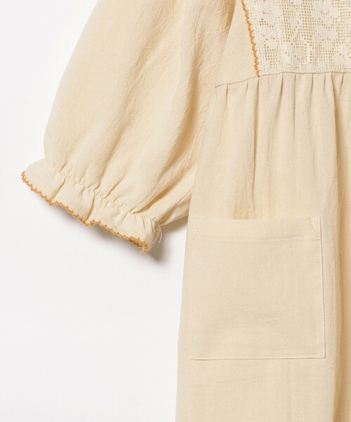 BEAMS mini（ビームスミニ）の「レース レイヤード ワンピース 2025SS（90～150cm）（ワンピース・キッズ・ピンク/ホワイト系その他5/ミント・110/100/90/120/150/140/130）」の19枚目の写真