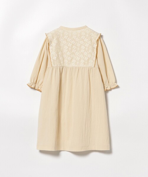 BEAMS mini（ビームスミニ）の「レース レイヤード ワンピース 2025SS（90～150cm）（ワンピース・キッズ・ピンク/ホワイト系その他5/ミント・110/100/90/120/150/140/130）」の21枚目の写真