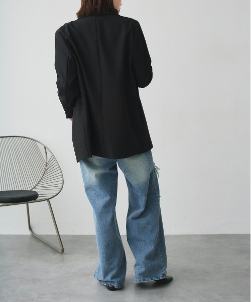 ad thie(アドティエ)の「ヴィンテージライク ダメージデニム(デニムパンツ・レディース・ブルー・SMALL/MEDIUM)」の11枚目の写真