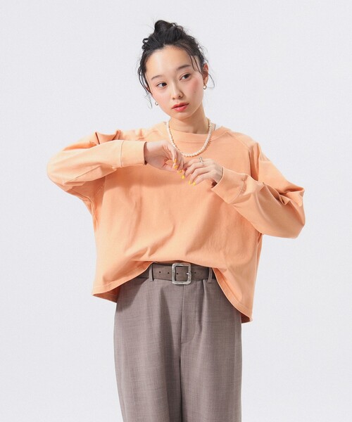 SCREEN STARS（スクリーンスターズ）の「【別注】SCREEN STARS / 天竺 ラグラン Tシャツ（Tシャツ/カットソー・レディース・オレンジ系その他/チャコールグレー/シルバー/ブラウン系その他・ONE SIZE）」の3枚目の写真