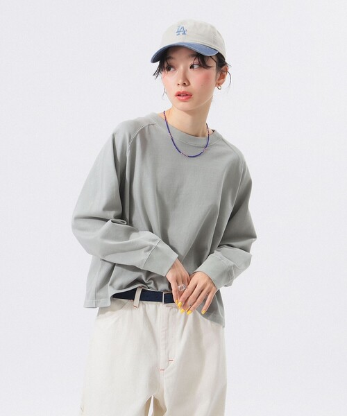 SCREEN STARS（スクリーンスターズ）の「【別注】SCREEN STARS / 天竺 ラグラン Tシャツ（Tシャツ/カットソー・レディース・オレンジ系その他/チャコールグレー/シルバー/ブラウン系その他・ONE SIZE）」の4枚目の写真