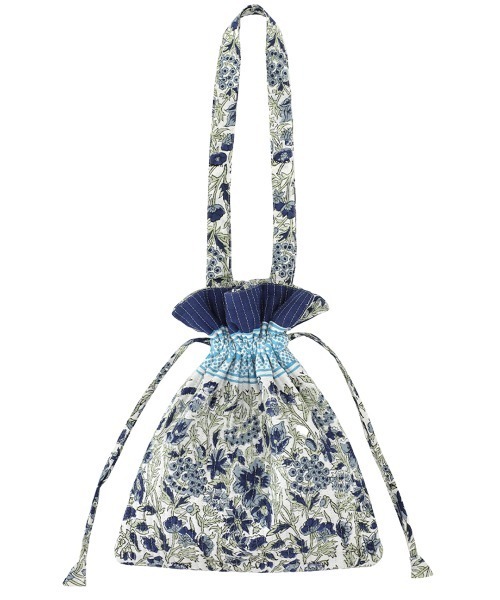 チチカカ（チチカカ）の「ブロックプリントキルト巾着トートバッグ【WEB限定】（トートバッグ・レディース・イエロー/ターコイズブルー/ブルー/ピンク・FREE）」の3枚目の写真