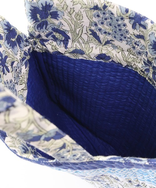 チチカカ（チチカカ）の「ブロックプリントキルト巾着トートバッグ【WEB限定】（トートバッグ・レディース・イエロー/ターコイズブルー/ブルー/ピンク・FREE）」の13枚目の写真