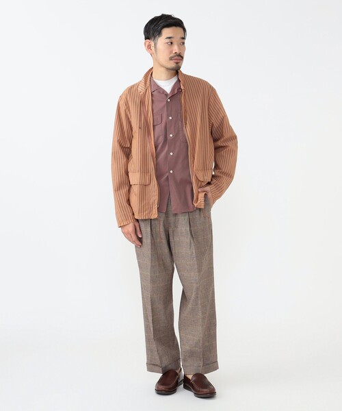 グレンチェック リネン 2P トラウザーズ（スラックス）｜BEAMS