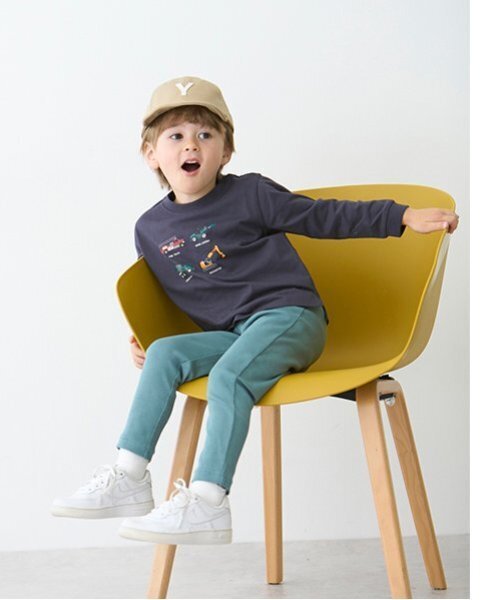 petit main(プティマイン)の「【プティプラ】BOYS10分丈レギンス(レギンス/スパッツ・キッズ・チャコール/カラフル/ブルーグリーン/ダークブルー/トップグレー/ブルー/ネイビー/ライトグレー・80cm/90cm/110cm/100cm/120cm/130cm)」の16枚目の写真