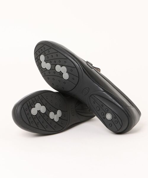 ALPHA CUBIC(アルファーキュビック)の「【はっ水加工】リアルレザービットローファー(ローファー・レディース・ブラック/ダークベージュ・22.5cm/23.5cm/24.5cm/23.0cm/24.0cm)」の3枚目の写真