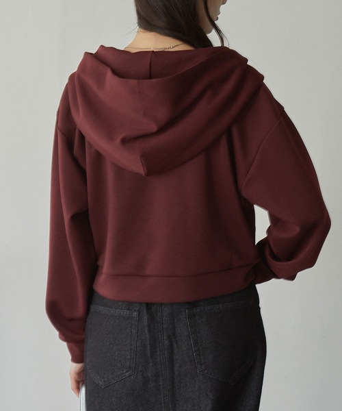 イージードライダンボールスウェットショート丈ダブルジップ