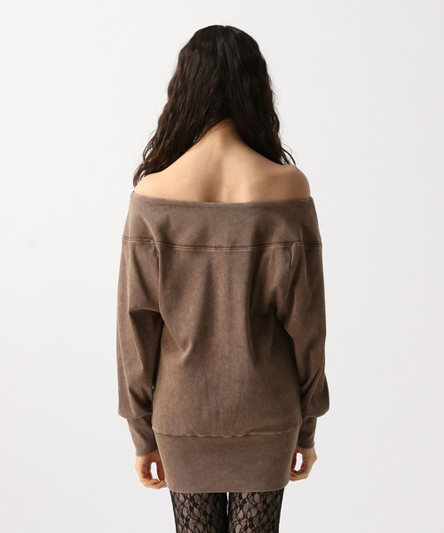 FOREVER 21（フォーエバー トゥエンティーワン）の「【2025SS】ピグメントハーフジップチュニックワンピース（チュニック・レディース・ブラック/ブラウン・FREE）」の16枚目の写真