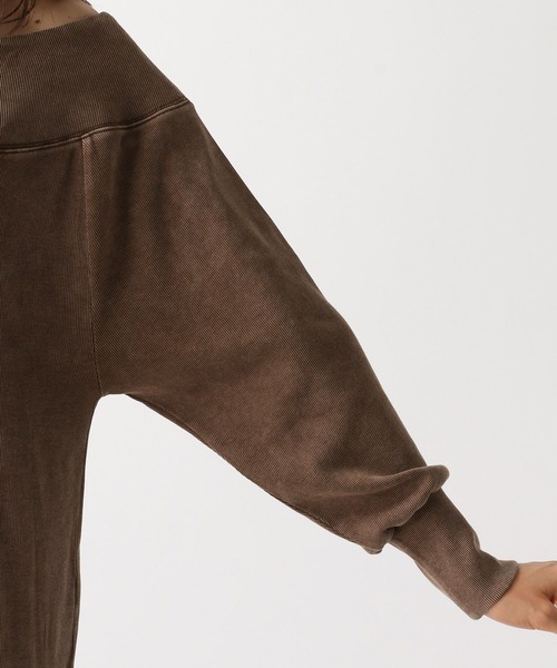 FOREVER 21（フォーエバー トゥエンティーワン）の「【2025SS】ピグメントハーフジップチュニックワンピース（チュニック・レディース・ブラック/ブラウン・FREE）」の20枚目の写真