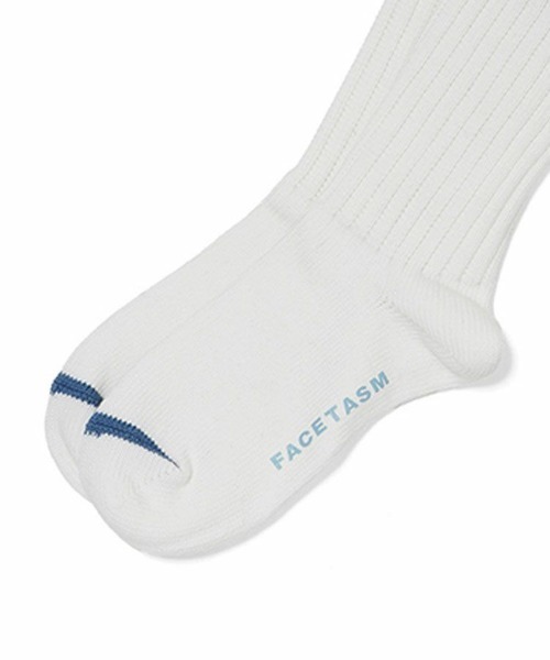 FACETASM（ファセッタズム）の「【FACETASM / ファセッタズム】RIB SOCKS / ホワイト＆グレー [NAT-SOX-U01]（ソックス/靴下・メンズ・その他・ONESIZE）」の3枚目の写真