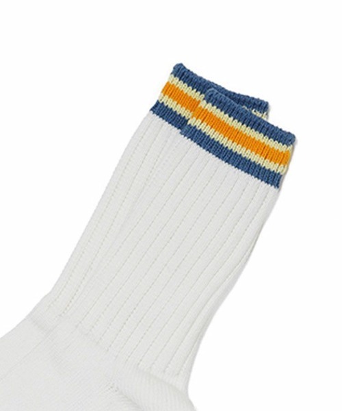 FACETASM（ファセッタズム）の「【FACETASM / ファセッタズム】RIB SOCKS / ホワイト＆グレー [NAT-SOX-U01]（ソックス/靴下・メンズ・その他・ONESIZE）」の4枚目の写真