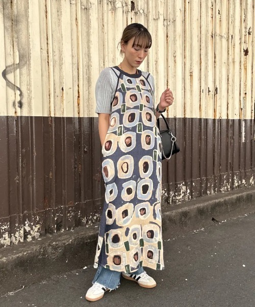 セール】ART PRINT LONG DRESS（ワンピース）｜ROSE BUD（ローズ