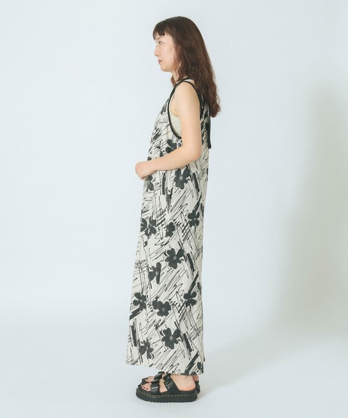 セール】ART PRINT LONG DRESS（ワンピース）｜ROSE BUD（ローズ
