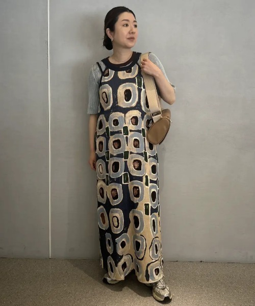 セール】ART PRINT LONG DRESS（ワンピース）｜ROSE BUD（ローズ