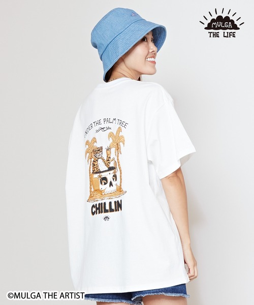 MULGA（モルガ）の「【Kahiko】MULGA THE LIFE モルガチルメンズTシャツ（Tシャツ/カットソー・メンズ・ホワイト/ホワイト系その他/ブラック/ブラック系その他・FREE）」の2枚目の写真