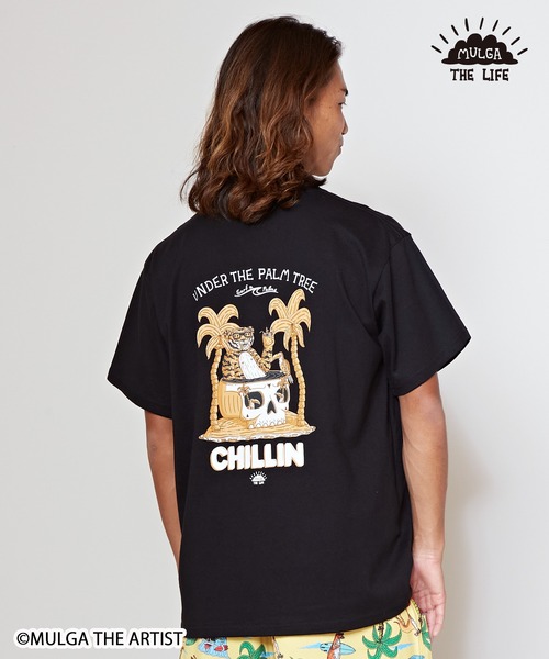 MULGA（モルガ）の「【Kahiko】MULGA THE LIFE モルガチルメンズTシャツ（Tシャツ/カットソー・メンズ・ホワイト/ホワイト系その他/ブラック/ブラック系その他・FREE）」の4枚目の写真