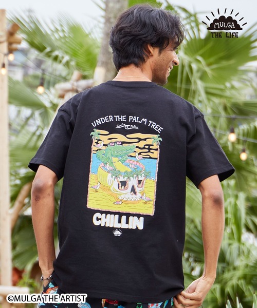 MULGA（モルガ）の「【Kahiko】MULGA THE LIFE モルガチルメンズTシャツ（Tシャツ/カットソー・メンズ・ホワイト/ホワイト系その他/ブラック/ブラック系その他・FREE）」の3枚目の写真