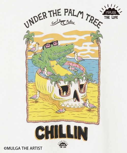 MULGA（モルガ）の「【Kahiko】MULGA THE LIFE モルガチルメンズTシャツ（Tシャツ/カットソー・メンズ・ホワイト/ホワイト系その他/ブラック/ブラック系その他・FREE）」の7枚目の写真