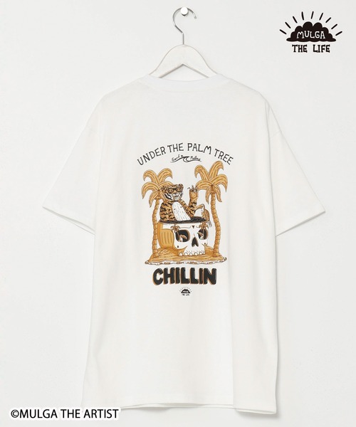 MULGA（モルガ）の「【Kahiko】MULGA THE LIFE モルガチルメンズTシャツ（Tシャツ/カットソー・メンズ・ホワイト/ホワイト系その他/ブラック/ブラック系その他・FREE）」の9枚目の写真