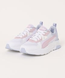 PUMA（プーマ）の「PUMA プーマ 22-245 TRINITY LITE BLURRY DRE トリニティ ライト ブラリー ドリームス JR 402265 01WH/ROSE MAUVE（スニーカー）」