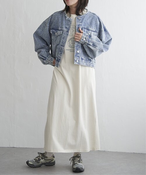 VENCEEXCHANGE(ヴァンスエクスチェンジ)の「デニムノーカラーGジャン(デニムジャケット・レディース・ブルー系その他/ブルー/ブラック・FREE)」の20枚目の写真