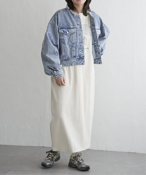 VENCEEXCHANGE(ヴァンスエクスチェンジ)の「デニムノーカラーGジャン(デニムジャケット・レディース・ブルー系その他/ブルー/ブラック・FREE)」の21枚目の写真