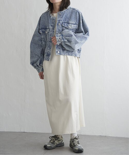 VENCEEXCHANGE(ヴァンスエクスチェンジ)の「デニムノーカラーGジャン(デニムジャケット・レディース・ブルー系その他/ブルー/ブラック・FREE)」の22枚目の写真