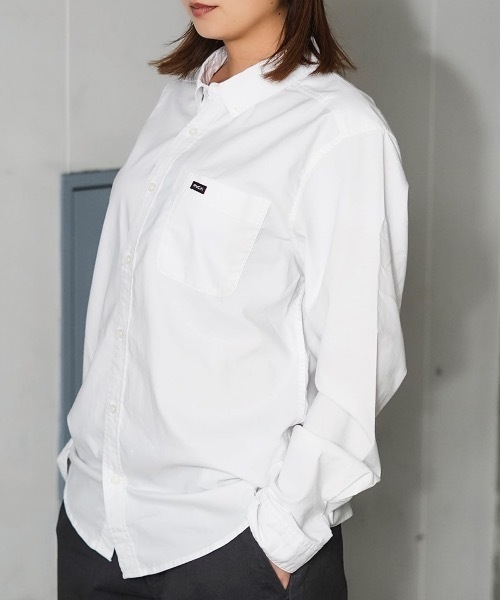 RVCA(ルーカ)の「RVCA メンズ THATLL DO STRETCH LS WOVEN 長袖シャツ 【2025年春夏モデル】/ルーカ胸ポケットワンポイントロングスリーブ長袖シャツ(シャツ/ブラウス・メンズ・ホワイト/ブルー・LARGE/MEDIUM/SMALL)」の2枚目の写真