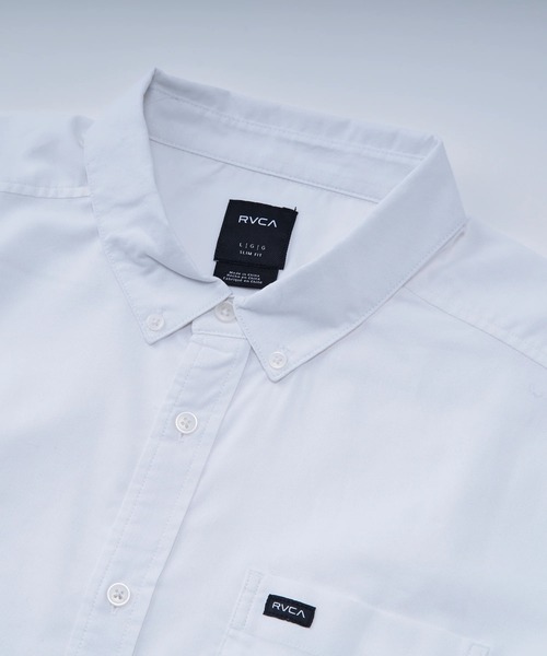 RVCA(ルーカ)の「RVCA メンズ THATLL DO STRETCH LS WOVEN 長袖シャツ 【2025年春夏モデル】/ルーカ胸ポケットワンポイントロングスリーブ長袖シャツ(シャツ/ブラウス・メンズ・ホワイト/ブルー・LARGE/MEDIUM/SMALL)」の5枚目の写真