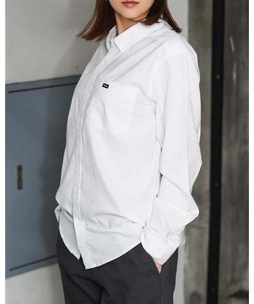 RVCA(ルーカ)の「RVCA メンズ THATLL DO STRETCH LS WOVEN 長袖シャツ 【2025年春夏モデル】/ルーカ胸ポケットワンポイントロングスリーブ長袖シャツ(シャツ/ブラウス・メンズ・ホワイト/ブルー・LARGE/MEDIUM/SMALL)」の12枚目の写真