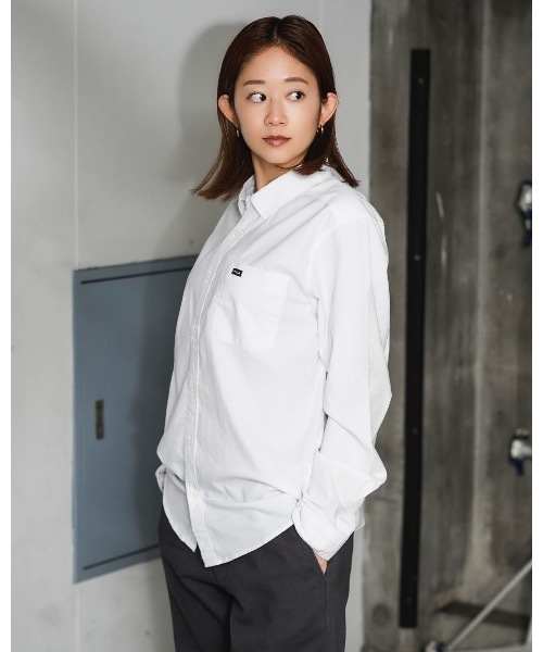 RVCA(ルーカ)の「RVCA メンズ THATLL DO STRETCH LS WOVEN 長袖シャツ 【2025年春夏モデル】/ルーカ胸ポケットワンポイントロングスリーブ長袖シャツ(シャツ/ブラウス・メンズ・ホワイト/ブルー・LARGE/MEDIUM/SMALL)」の14枚目の写真