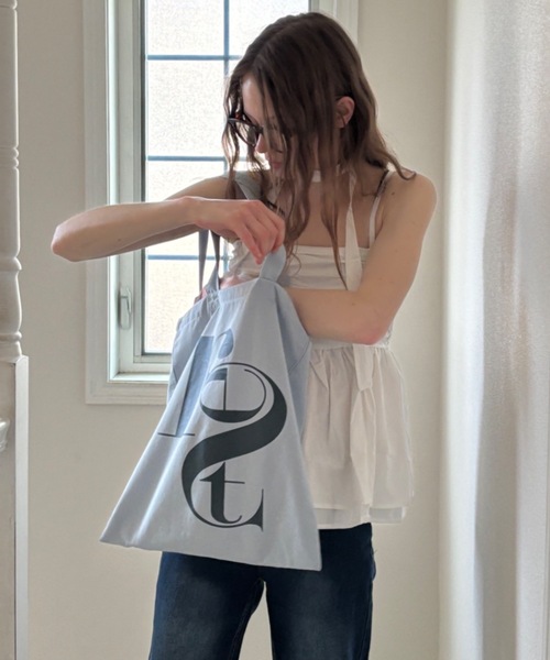 トートバッグ LOGO TOTE BAG Logo Print Tote Bag - MISTREASS