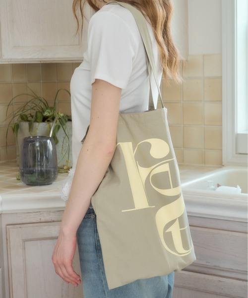 【Rhythm.】リズム ロゴトートバッグ 大容量 SALE カラーロゴトートBAG/color logo tote bag(トートバッグ