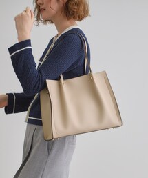grove | ◆【雑誌掲載】タックハンドルスクエア2WAYトート(トートバッグ)