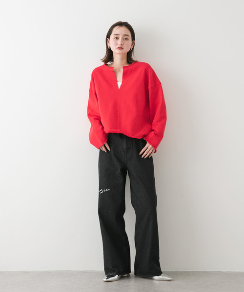 新品アーバンリサーチSENSE OF PLACE★フェザーVネックルーズニットブラウン★何点同梱でも宅急便送料￥600平日15時まで入金分当日発送可