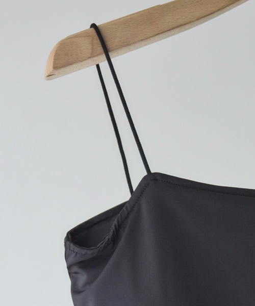 Doux archives（ドゥアルシーヴ）の「ドライタッチカップ付きキャミ（キャミソール・レディース・ブラック/オフホワイト・FREE）」の18枚目の写真