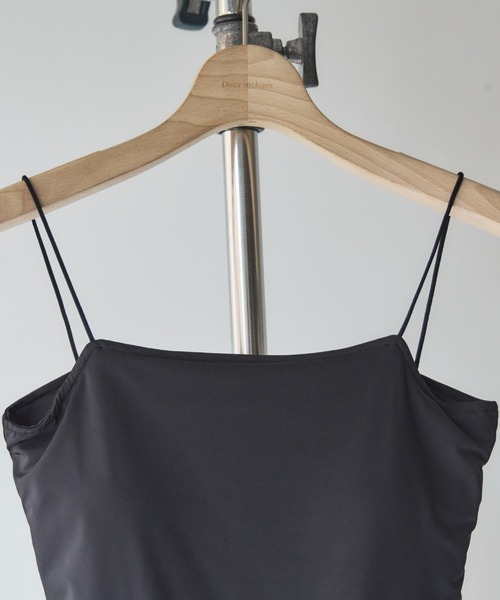 Doux archives（ドゥアルシーヴ）の「ドライタッチカップ付きキャミ（キャミソール・レディース・ブラック/オフホワイト・FREE）」の17枚目の写真