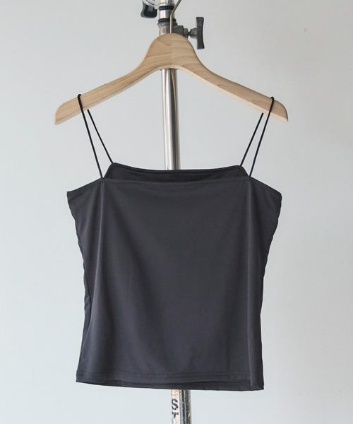 Doux archives（ドゥアルシーヴ）の「ドライタッチカップ付きキャミ（キャミソール・レディース・ブラック/オフホワイト・FREE）」の16枚目の写真