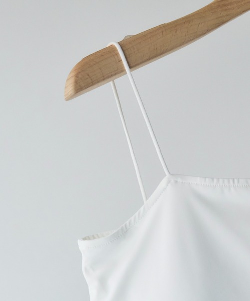 Doux archives（ドゥアルシーヴ）の「ドライタッチカップ付きキャミ（キャミソール・レディース・ブラック/オフホワイト・FREE）」の13枚目の写真