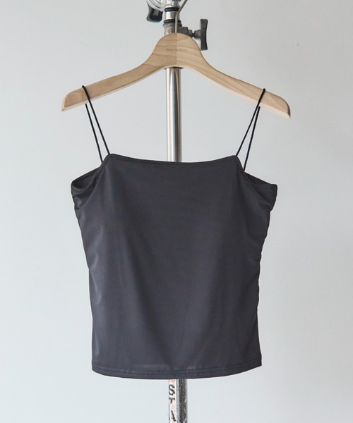 Doux archives（ドゥアルシーヴ）の「ドライタッチカップ付きキャミ（キャミソール・レディース・ブラック/オフホワイト・FREE）」の15枚目の写真