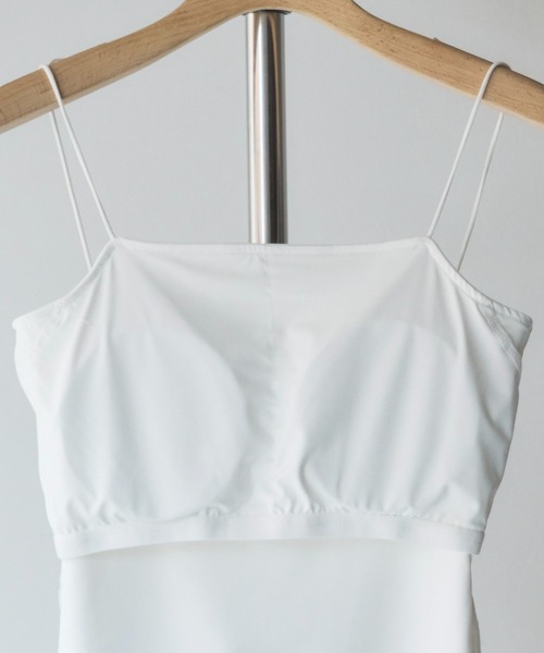 Doux archives（ドゥアルシーヴ）の「ドライタッチカップ付きキャミ（キャミソール・レディース・ブラック/オフホワイト・FREE）」の14枚目の写真