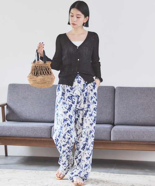 Doux archives（ドゥアルシーヴ）の「ドライタッチカップ付きキャミ（キャミソール・レディース・ブラック/オフホワイト・FREE）」の3枚目の写真