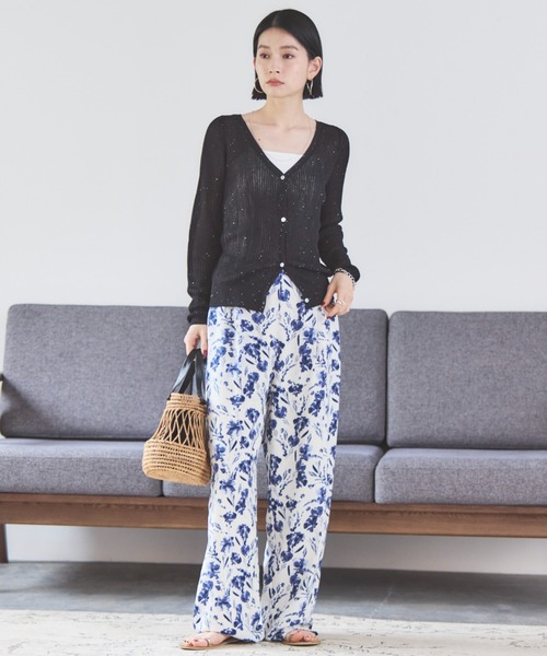 Doux archives（ドゥアルシーヴ）の「ドライタッチカップ付きキャミ（キャミソール・レディース・ブラック/オフホワイト・FREE）」の4枚目の写真