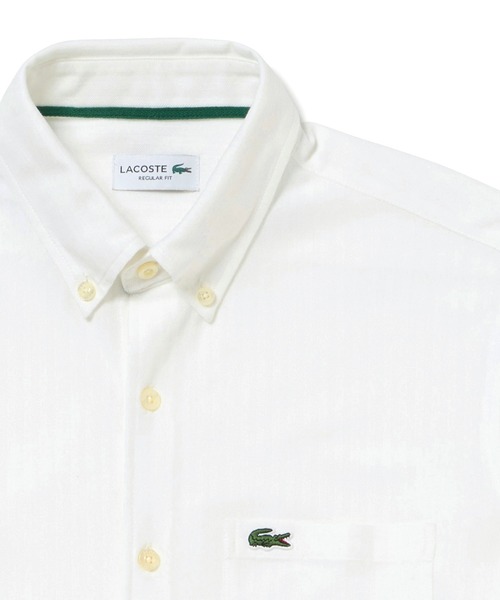 LACOSTE(ラコステ)の「ジャカードストライプボタンダウンジャージシャツ(シャツ/ブラウス・メンズ・ライトブルー/ネイビー/ホワイト・39/40/41/42)」の10枚目の写真